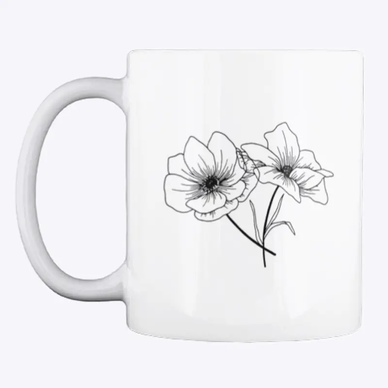 "as pretty as a flower" pack/mug